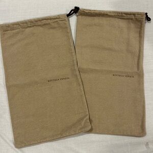 Bottega Veneta dust bags (set of 2) 8”w x 13.5” L